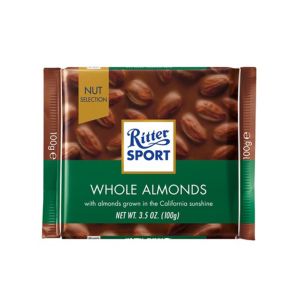 Ritter Sport Whole Almonds Chocolate 100Gm