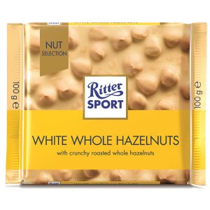 Ritter Sport White Whole Hazelnuts Chocolate 100Gm