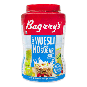 Bagrrys No Added Sugar Crunchy Muesli 1 Kg Jar