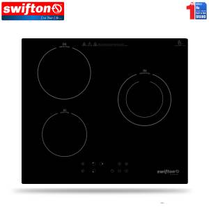 Swifton 60 cm 3 Induction Built in Hob Cooktop , Ceramic glass, Child Lock, Timer, SN-335TH
