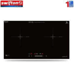 Swifton 73cm 2 Induction Built in Hob Cooktop Ceramic Glass Child Lock Pause Timer SN-281DH