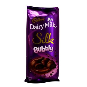Cadbury Dairy Milk Silk Bubbly Chocolate Bar 120Gm
