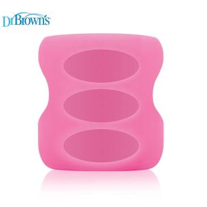 Dr. Brown's  Wide-Neck Glass Bottle Sleeve - Pink 5oz/150 ml AC081