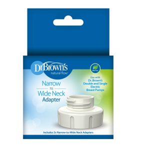 Dr Brown's Narrow to Wide Neck Adapter for Electric Breast Pumps, 2-Pack BF108
