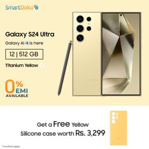 Samsung Galaxy S24 Ultra Titanium Yellow 12|512 GB With Silicone Case