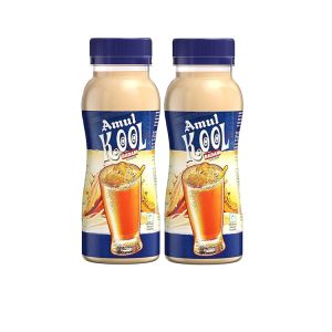 Amul Kool Milk Badam Flavored 180ml Pet Bottle( Pack of 2)