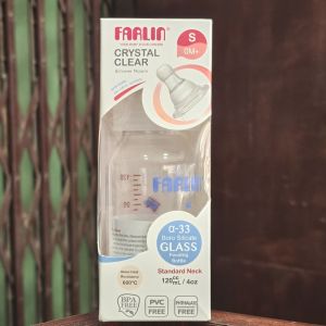 Farlin Crystal Clear Glass Feeding Bottle 120ml
