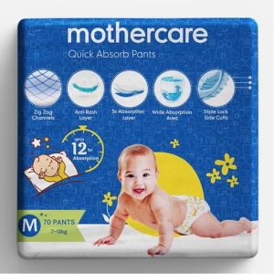 Mothercare Quick Absorb Diaper Pants Medium 70 Count (7 - 12 kg)