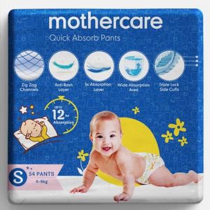 Mothercare Quick Absorb Diaper Pants Small 54 Count 4-8 Kg