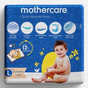 Mothercare Quick Absorb Diaper Pants Large 42 Count 9-14Kg
