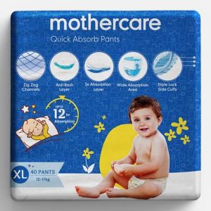 Mothercare Quick Absorb Diaper Pants Extra Large 40 Count 12-17Kg