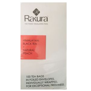 Rakura Himalayan Black Tea Natural Peach 100Tea Bags