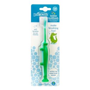 Dr. Brown’s Toddler Toothbrush, Crocodile, Green - HG059-P4