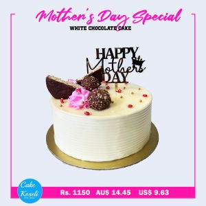 Mothers Day White chocolate cake 1Pound
