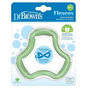Dr Brown's Flexees Textured Teether, Green, 1- Pack TE109-INTL