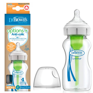 Dr. Brown's Wb91700-P4 9 Oz/270 Ml Options+ Wide-Neck Glass Bottle
