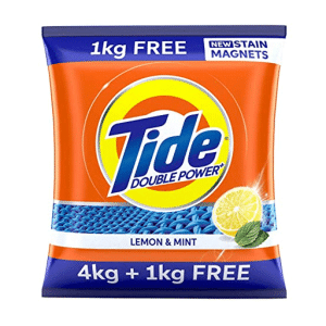 Tide Plus Lemon & Mint Detergents Powder 4+1Kg free