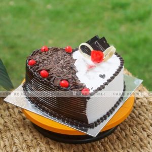 Cake Koseli Heart Shape Black Forest cake 2Pound