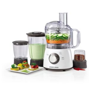 Black+Decker 400W Food Processor With Blender, Mincer & Grinder FX400BMG-B5