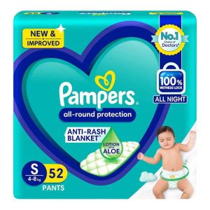 Pampers Diapers Baby Pants - Small 52 pcs