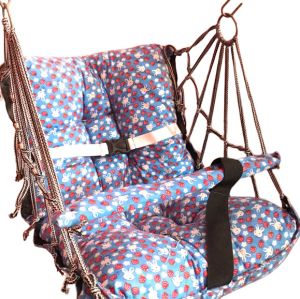 Baby Cotton Swing Chair Hanging Jhula for 6 Month to 2 Years Kid's with 20 kg Capacity and Safety Belt