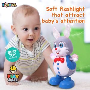 Musical Dancing Rabbit Toy Light Up & Sound For Children | Rabbit Musical Toy For Kids | Battery Oprated Toy For Kids