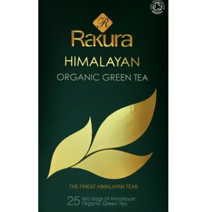 Rakura Himalayan Organic Green Tea 100 Tea bags (Envelope)