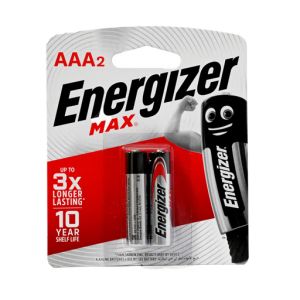 Energizer MAX Alkaline Batteries AAA Pack of 2