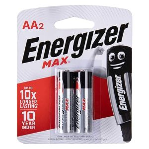 Energizer MAX Alkaline Batteries AA Pack of 2