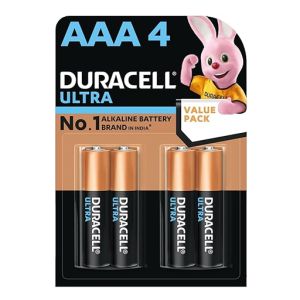 Duracell Ultra Alkaline AAA Battery - 4 Pieces