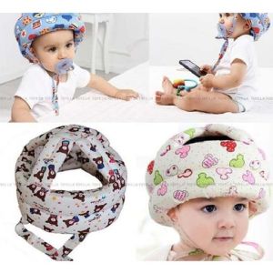 Safety Head Cushion Helmet Protective Hat ( color and print may vary)