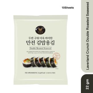 Laverland Crunch Double Roasted Seaweed 25Gm (10Sheets)