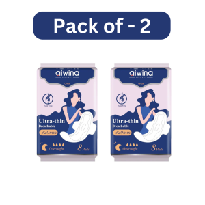 Aiwina Ultra Thin 320mm Sanitary Pads 8 Pads ( Pack of 2)