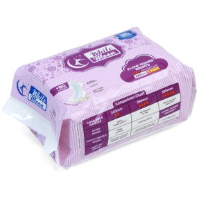 Whitemoon Fluffy Trifold Series Flow Guard Night 320mm Sanitary Pads 7'S