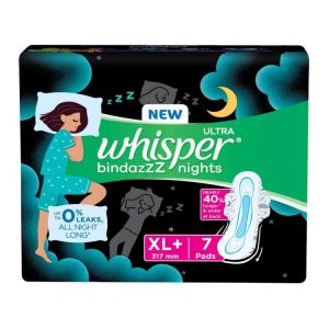 Whisper Ultra Night Sanitary Pad 317mm XL+ 7'S