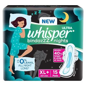 Whisper Ultra Night Sanitary Pad 317mm XL+ 15'S