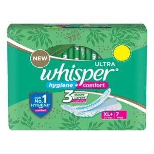 Whisper Ultra Hygiene Santiary Pads 317mm XL+ 7'S