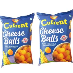 Current Cheese Balls 60Gm Blue ( Pack of 2)