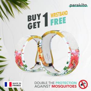 PARA’KITO™ Wristband Flowery (EN) FNGWB1ENG66-For Adults (Buy 1 Get 1)