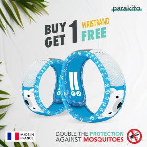 PARA'KITO® Wristband Kids Polar Bear (EN) FNGWB1ENK12(3-7 years) (Buy 1 Get 1)