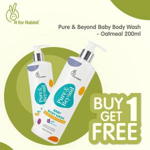 R for Rabbit Pure & Beyond Baby Body Wash (200ml) - BWHTOM2001 (Buy 1 Get 1)