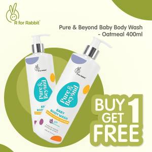 R for Rabbit Pure & Beyond Baby Body Wash (400ml) - BWHTOM4001 (Buy 1 Get 1)