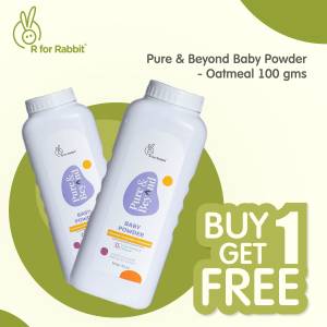 R for Rabbit Pure & Beyond Baby Powder(100 gms) - BPPBOM100 (Buy 1 Get 1)