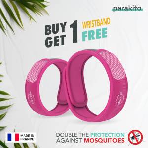 PARA'KITO® Wristband Pink 2017 (EN) FNGWB1ENC11-For Adults (Buy 1 Get 1)