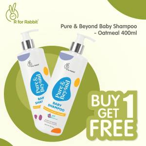 R for Rabbit Pure & Beyond Baby Shampoo (400ml )- BSOM4001 (Buy 1 Get 1)