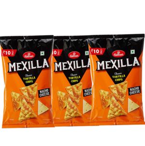 Haldiram's Mexilla Nacho Cheese Chips 55gm (Pack of 3)