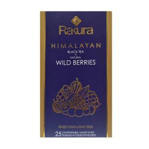 Rakura Himalayan Black Tea + Natural wild Berries 25 Teabag