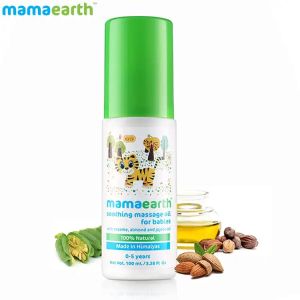 Mamaearth Soothing Massage Oil for Babies With Sesame, Almond & Jojoba Oil  200Ml