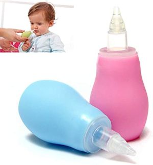 Safe Soft Silicone Baby Nasal Aspirator Baby Cleaning Pump - 1 Piece