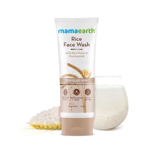 Mamaearth Rice Face Wash With Rice Water & Niacinamide for Glass Skin 100Ml